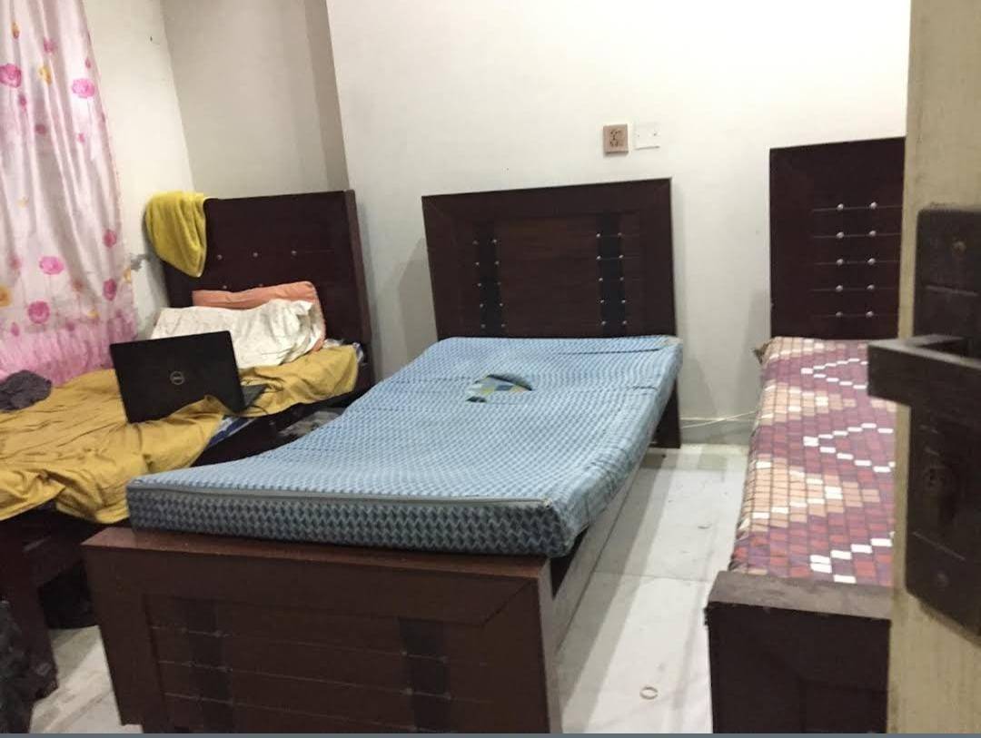Three Seater Room at Punjab Boys hostel
